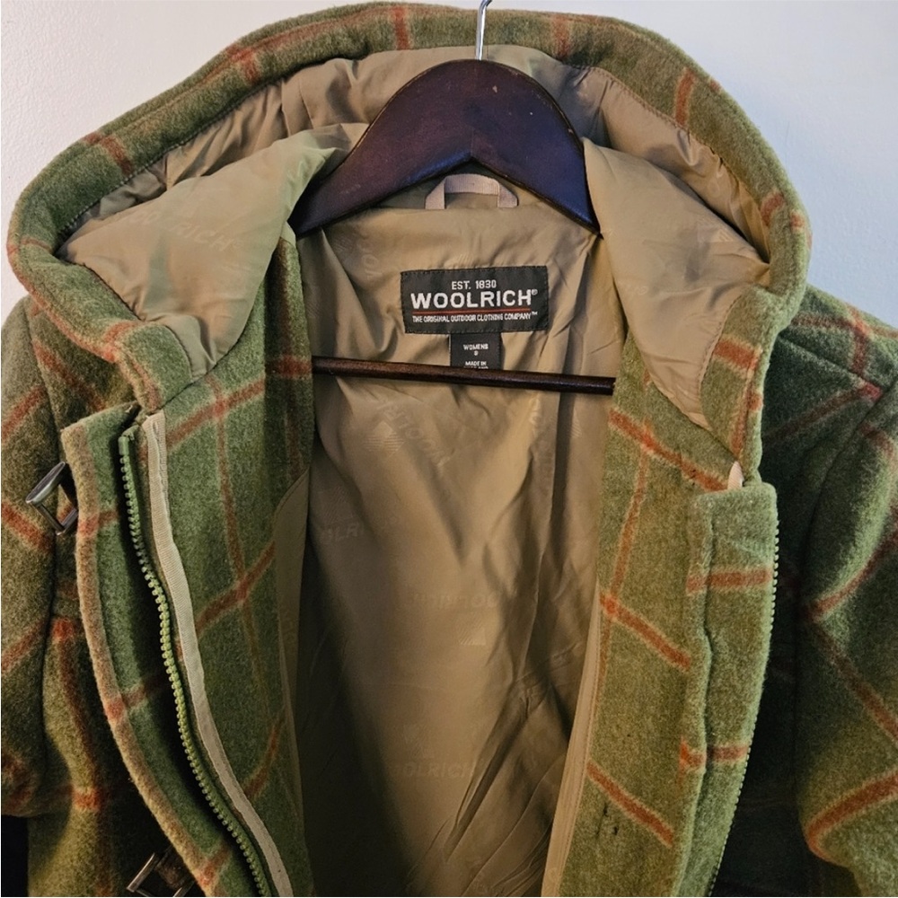 Woolrich Plaid Wool Coat Size Small Women